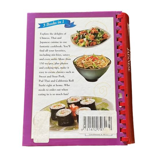 Favorite Brand Name Cookbook 3 in 1 Chinese Thai, Japanese Cooking Asian Cuisine - Picture 2 of 7